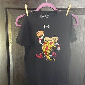 Under Armour Kids Black Pizza Basketball T-Shirt